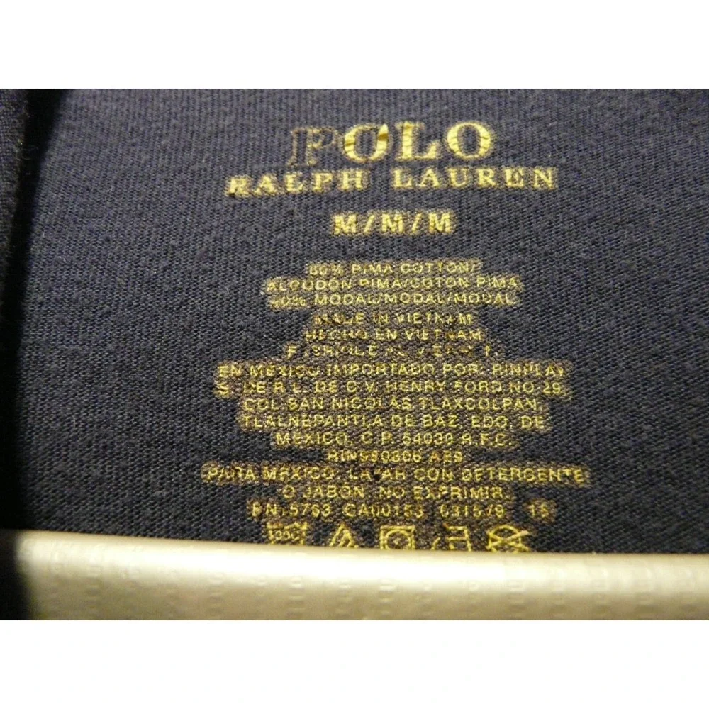 Polo Ralph Lauren Lightweight Hoodie Mens Medium Blue Pima Cotton Shirt Pony‎
